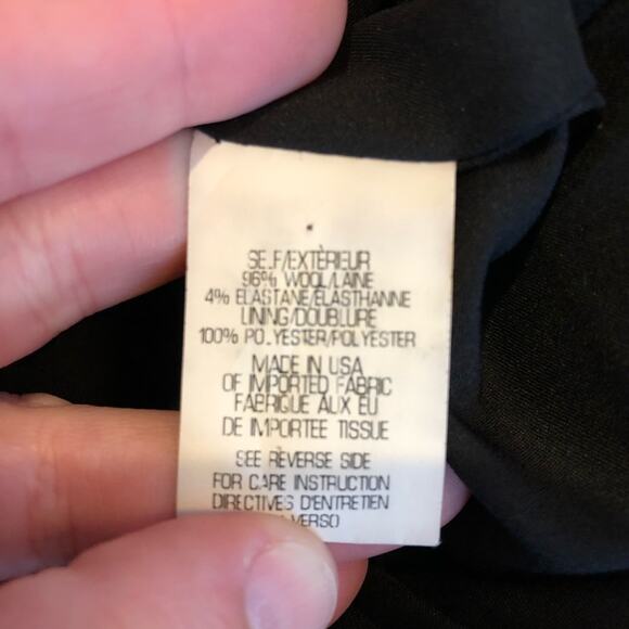 Theory Liv Tailor black wool button front blazer size 4 - Picture 11 of 16